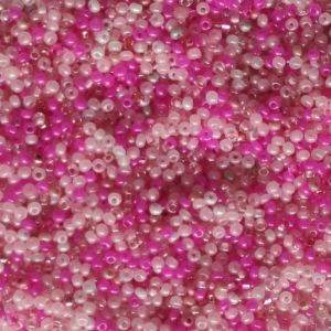 PRECIOSA směs rokajlových korálků - růžový 10/0, 50 g