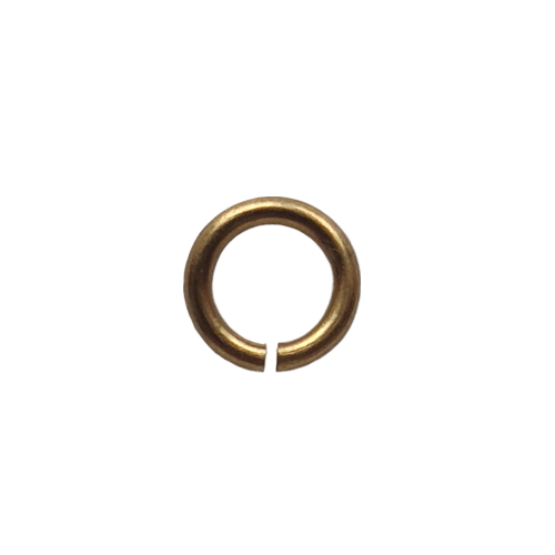 Spojovací kroužek 6 mm galvanizace zlato - 1 ks