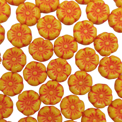 Minikytičky 8 mm oranžové neon