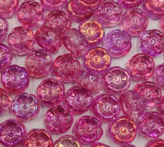 Minikytičky 8 mm růžové/fialové