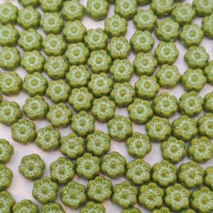 Minikytičky 6 mm zelené metalické | 10 ks, 20 ks