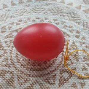 Plastové vajíčko 6 cm - červené